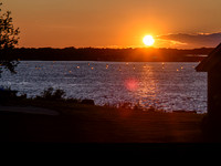 Lights at sunset