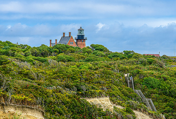 Southeast Lighthouse and cliff stairs