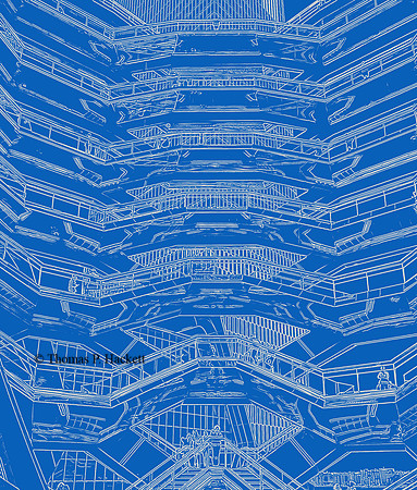 Looking up_pseudo cyanotype