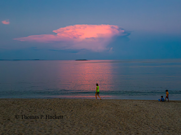 Beach at sunset