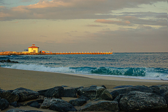 Jetty near sunset